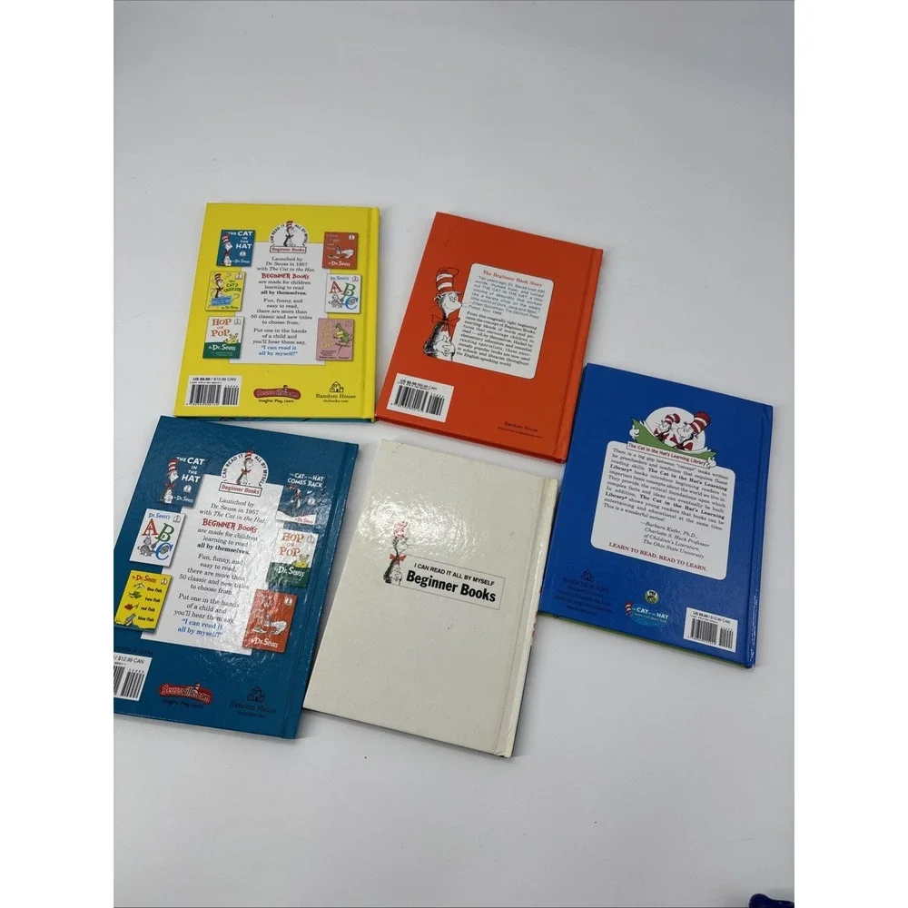 Dr Seuss Bundle Green‎ Eggs And Ham Hop On Pop Cat In Hat One Fish Two Fish Red